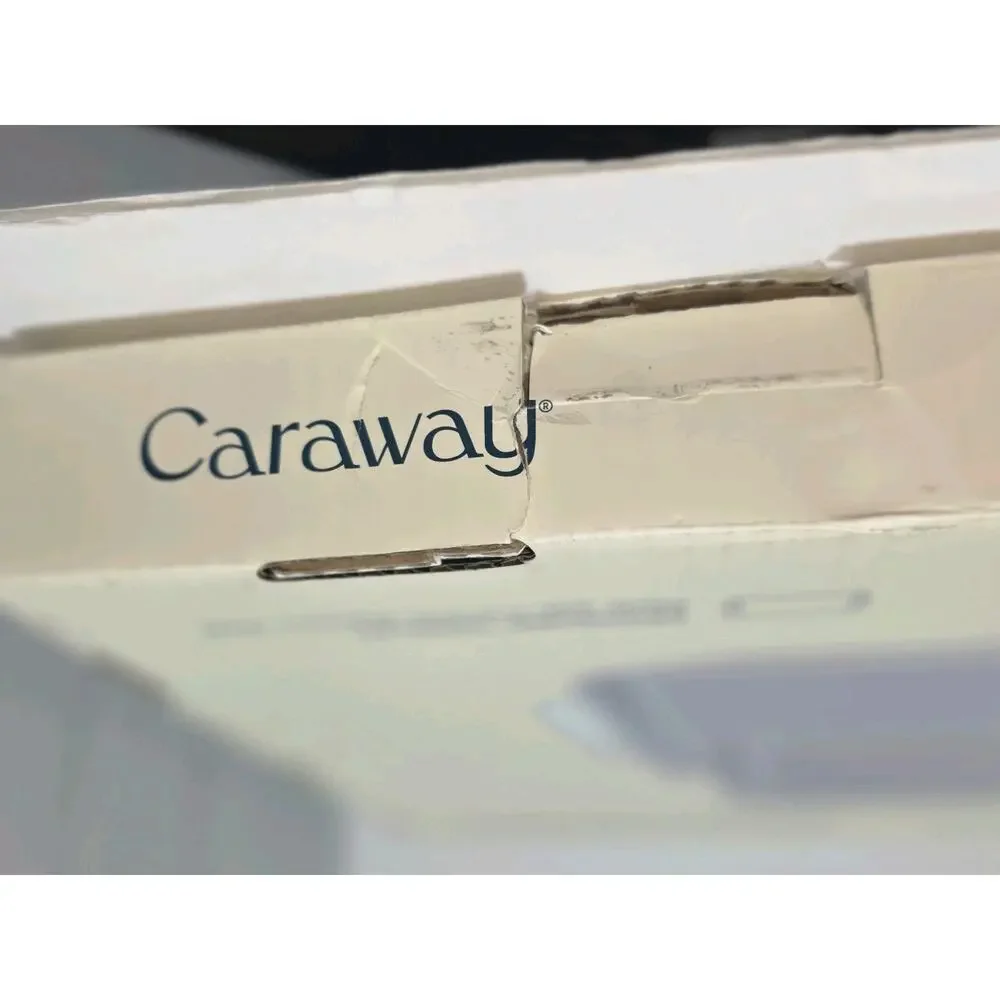 Caraway Home 2pc Duo Baking Sheet Set Cream: Nonstick Bakeware Set with